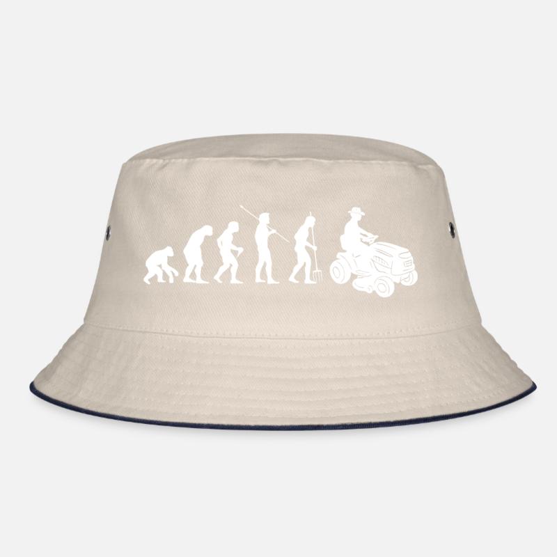 Aufsitzmäher Evolution Rasentraktor Rasen mähen Bucket Hat