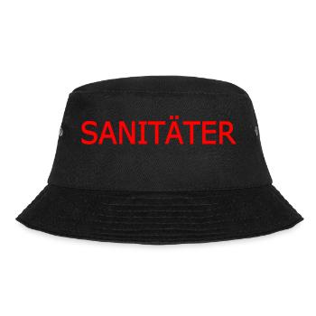sanitäter - Bucket Hat - Schwarz - Vorne - Lela (165cm)
