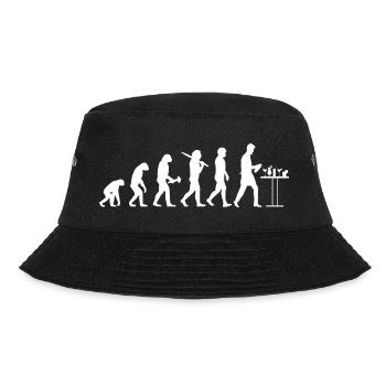 Barkeeper Barmann Bartender Evolution Geschenk - Bucket Hat - Schwarz - Vorne - Lela (165cm)