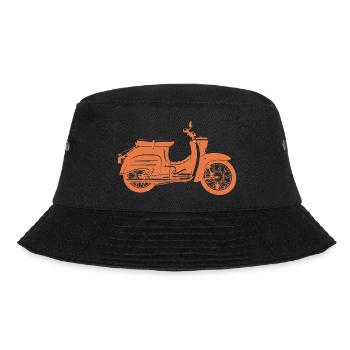 Simson Schwalbe KR51 - Bucket Hat - Schwarz - Vorne - Lela (165cm)
