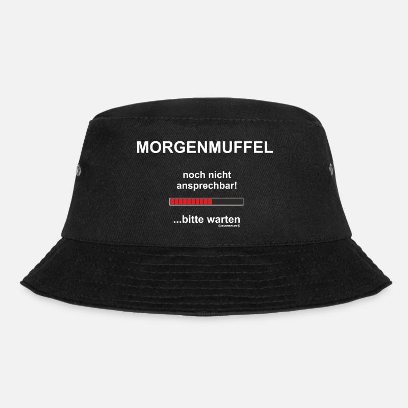 Morgenmuffel noch nicht ansprechbar! ...bitte war - Bucket Hat - Schwarz