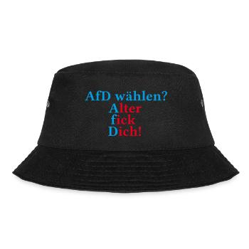 afd Kopie - Bucket Hat - Schwarz - Vorne - Lela (165cm)