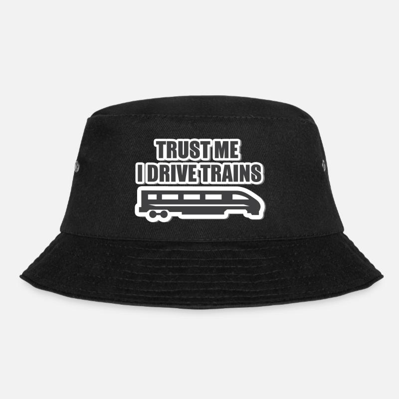 Train driver, train conductor, railway, subway, ICE, train - Bucket Hat - black