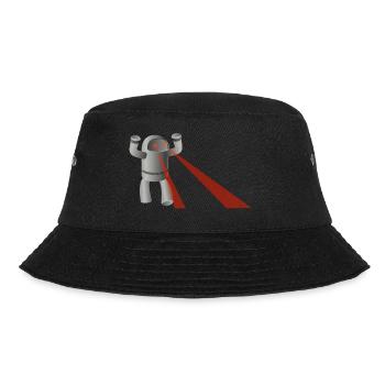 Roboter - Bucket Hat - Schwarz - Vorne - Lela (165cm)