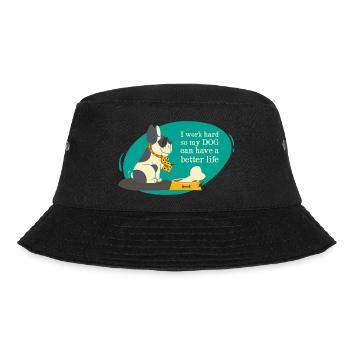 dog - Bucket Hat - black - Front - Lela (165cm)