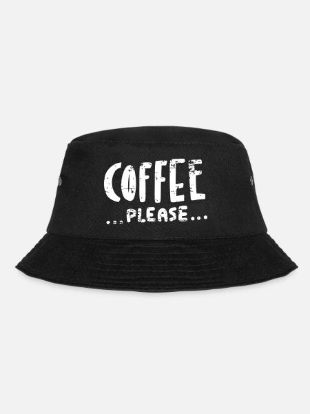 Coffee ...please... - Bucket Hat - Schwarz