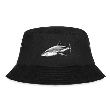 Great white shark - Bucket Hat - black - Front - Lela (165cm)