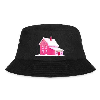 Weihnachten Pink Girlie Frauen Mädchen Geschenk - Bucket Hat - Schwarz - Vorne - Lela (165cm)
