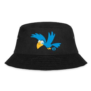 Rabe (c) - Krähe - Bucket Hat - black - Front - Lela (165cm)