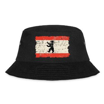 Berlin Vintage Flag - Bucket Hat - black - Front - Lela (165cm)