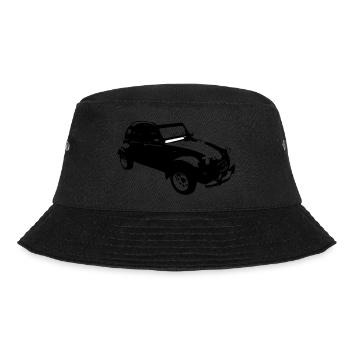 Vintage altes Auto dodoche 2 PFERDE - Bucket Hat - Schwarz - Vorne - Lela (165cm)