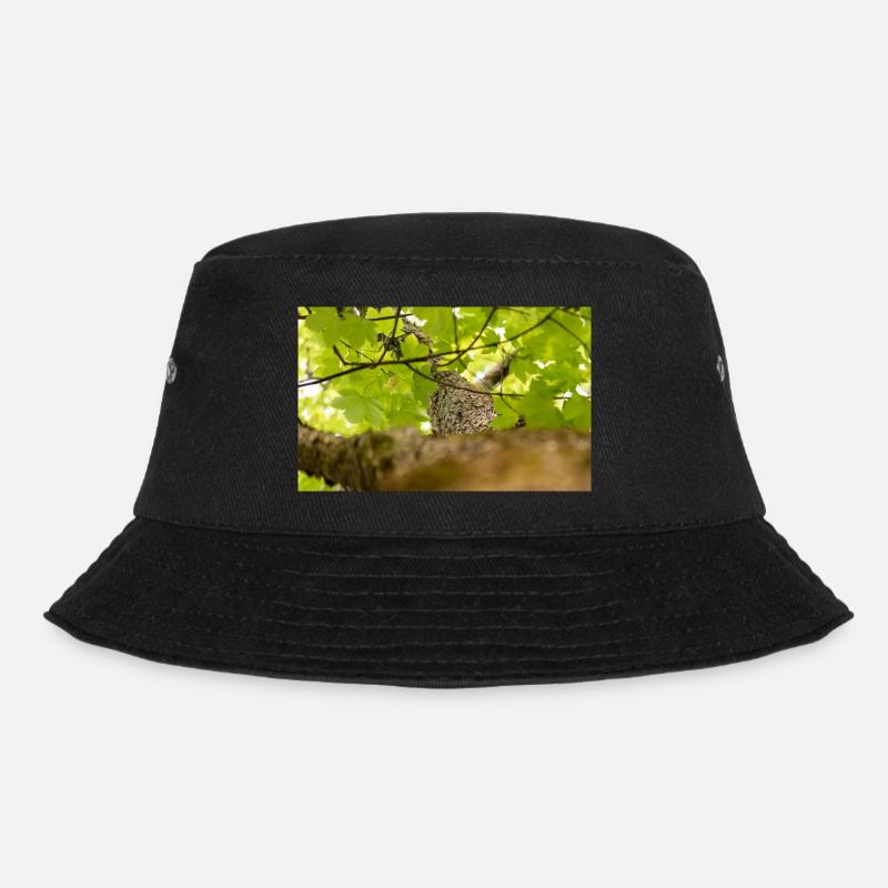 Baum - Bucket Hat - Schwarz