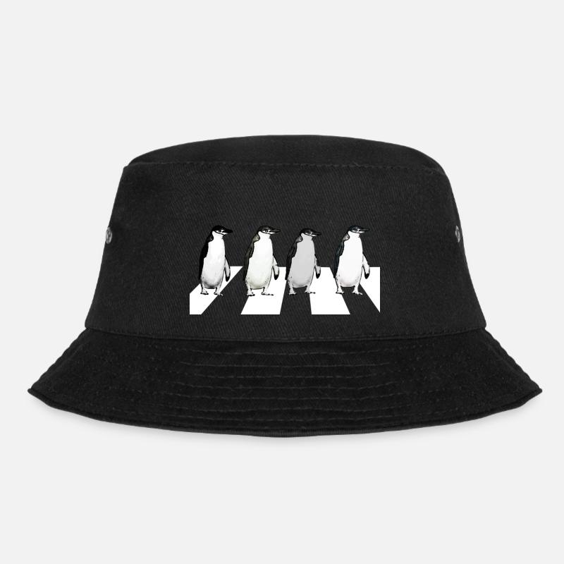 Abbey Road Penguins - Bucket Hat - black