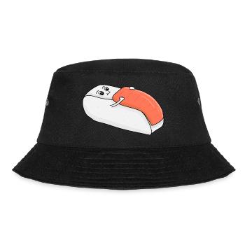 Schlafendes Sushi - Bucket Hat - Schwarz - Vorne - Lela (165cm)