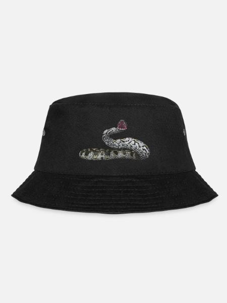 Abgottschlange, Boa Constrictor, Schlange - Bucket Hat - Schwarz