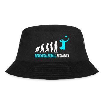 Beach volleyball evolution design / gift idea - Bucket Hat - black - Front - Lela (165cm)