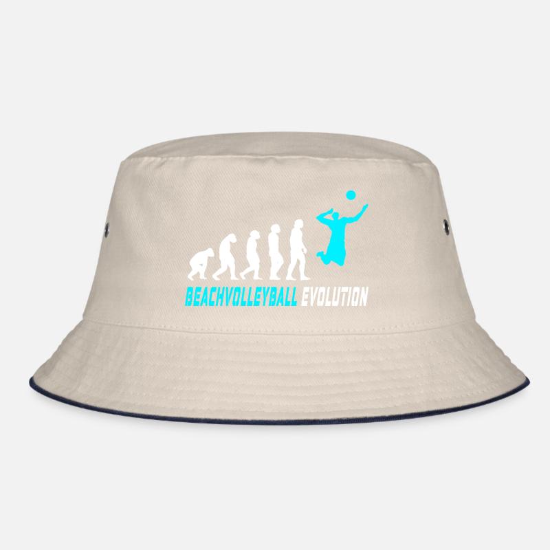 Beachvolleyball Evolution Design / Geschenkidee Bucket Hat