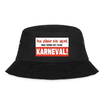 Karneval - Bucket Hat - Schwarz - Vorne - Lela (165cm)