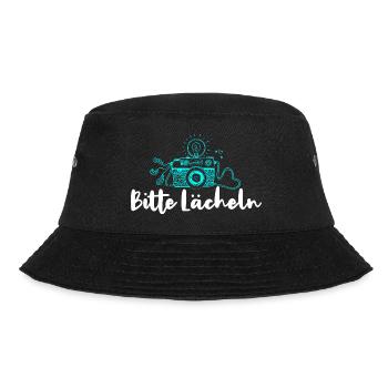 Bitte Lächeln Kamera Fotografieren - Bucket Hat - Schwarz - Vorne - Lela (165cm)