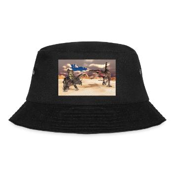 Pentaceratops and Spinosaurus - Bucket Hat - black - Front - Lela (165cm)