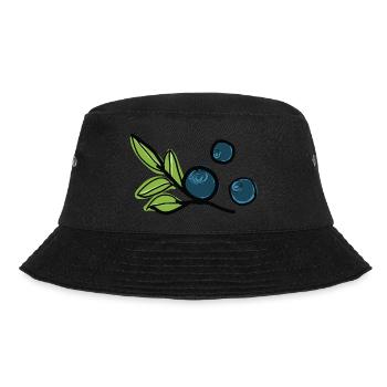 Bilbeeren Frucht - Bucket Hat - Schwarz - Vorne - Lela (165cm)