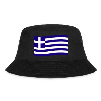 Grèce Drapeau grec Hellas Hellène - Bob - noir - Devant - Lela (165cm)