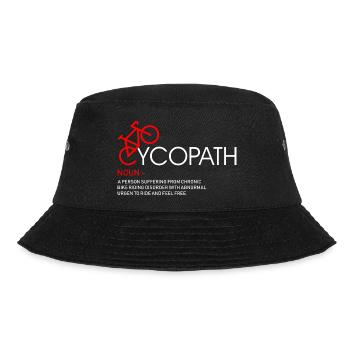 Cyclopath Bike Art Graphic - Bucket Hat - black - Front - Lela (165cm)