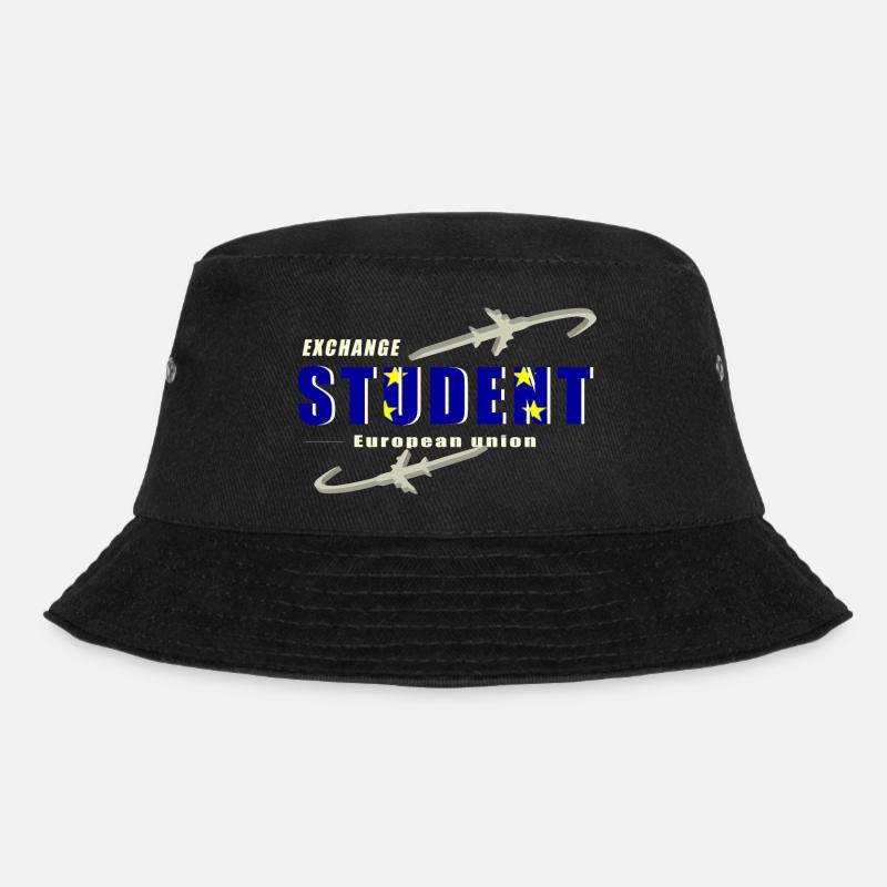 Austauschstudierer Europäische Union - Bucket Hat - Schwarz