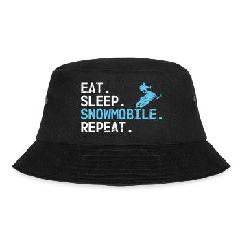 Eat Sleep Snowmobil Repeat Motor Traîneau - Bob - noir - Devant - Lela (165cm)