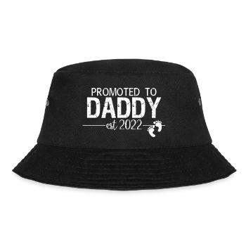befördert zum Papa 2022 - Bucket Hat - Schwarz - Vorne - Lela (165cm)