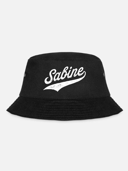 Sabine Name - Bucket Hat - Schwarz