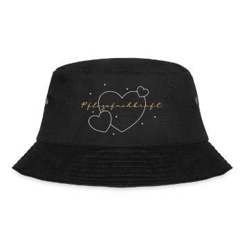Pflege Herz Fachkraft Liebe - Bucket Hat - Schwarz - Vorne - Lela (165cm)