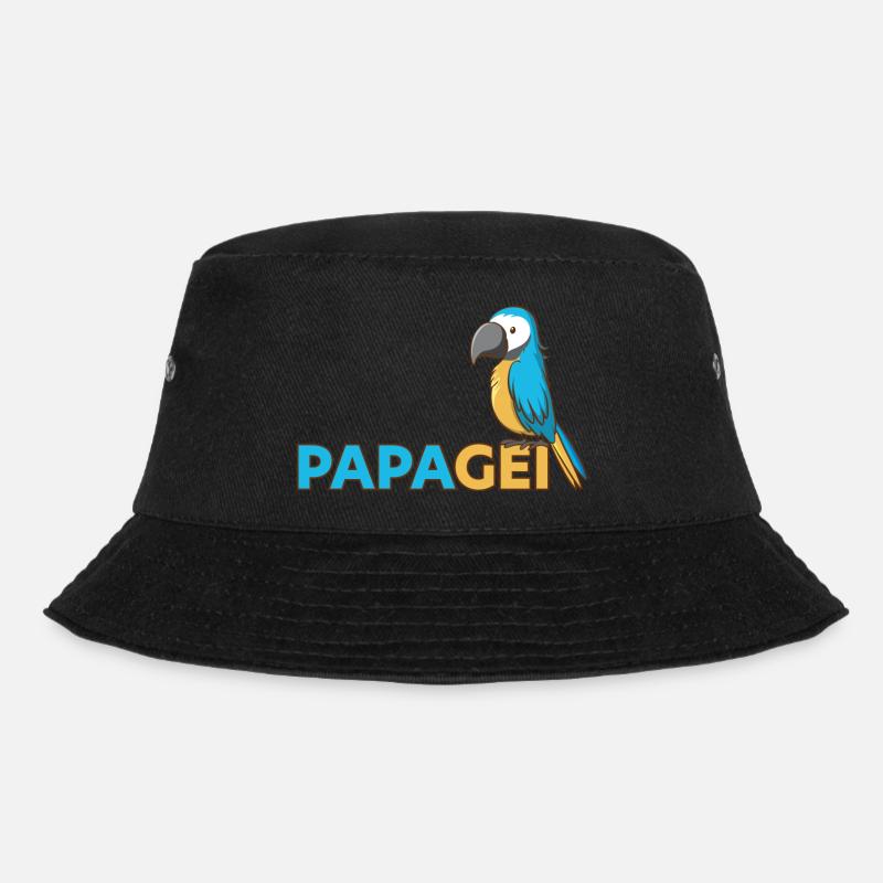 PAPAGEI - Bucket Hat - Schwarz