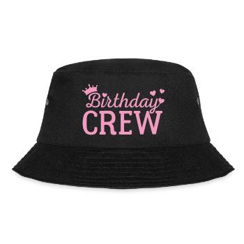 Birthday crew - Bucket Hat - black - Front - Lela (165cm)