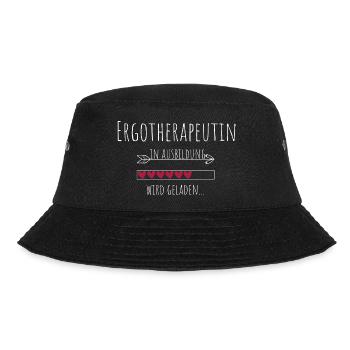 Ergotherapeutin in Ausbildung Geschenk - Bucket Hat - Schwarz - Vorne - Lela (165cm)