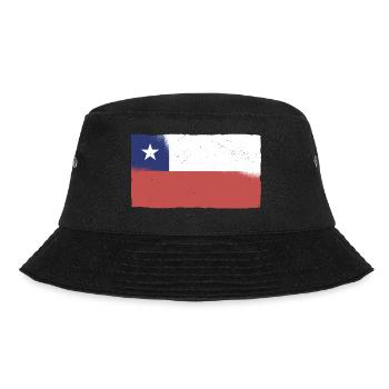 Flagge von Chile Südamerika Chilenen Chilene Santa - Bucket Hat - Schwarz - Vorne - Lela (165cm)