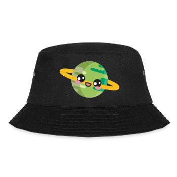 Planet Weltraum - Bucket Hat - Schwarz - Vorne - Lela (165cm)