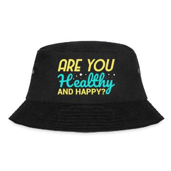 are you healthy and happy - Bucket Hat - black - Front - Lela (165cm)