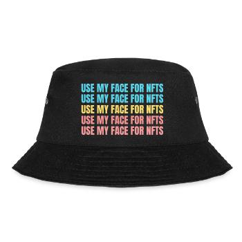 Use my face for NFTs - Bucket Hat - black - Front - Lela (165cm)