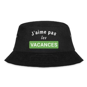 J'aime pas les vacances - Bob - noir - Devant - Lela (165cm)