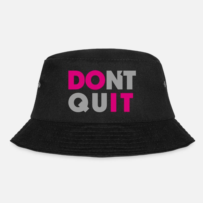 dont quit do it - Bucket Hat - Schwarz