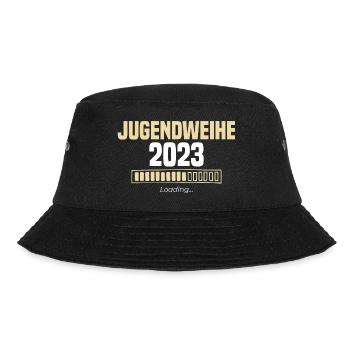Jugendweihe 2023 Loading - Bucket Hat - Schwarz - Vorne - Lela (165cm)