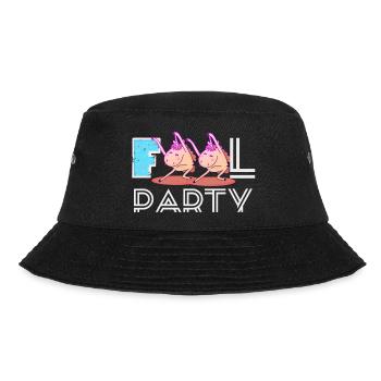 Fools Party - Bucket Hat - black - Front - Lela (165cm)