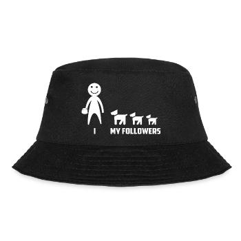 Funny Dog Followers - Bucket Hat - black - Front - Lela (165cm)