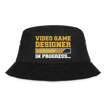 Video Game Designer - Bucket Hat - Schwarz - Vorne - Lela (165cm)
