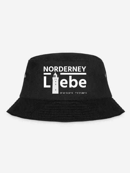 Norderney Liebe - Bucket Hat - Schwarz