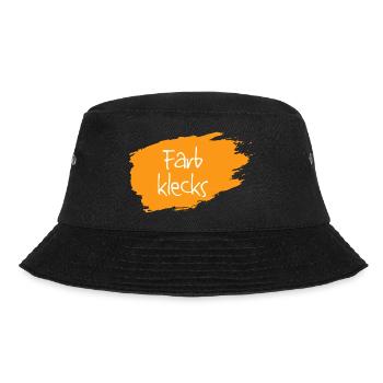 Farbklecks orange - Bucket Hat - Schwarz - Vorne - Lela (165cm)