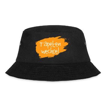Tapetenwechsel orange - Bucket Hat - Schwarz - Vorne - Lela (165cm)
