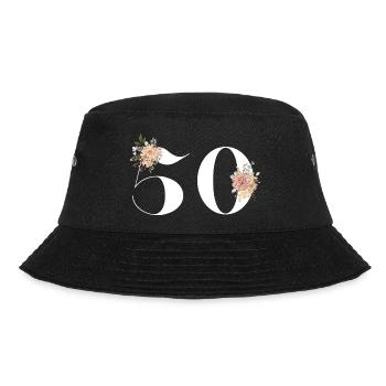 50e anniversaire fleuris (Cadeau de 50 ans) - Bob - noir - Devant - Lela (165cm)