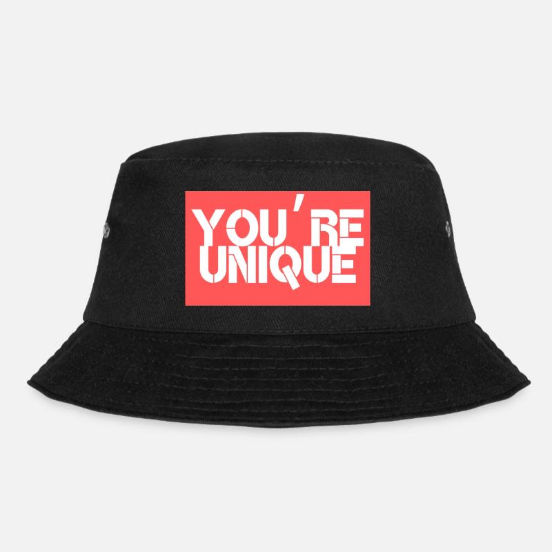 Du bist einzigartig - Bucket Hat - Schwarz